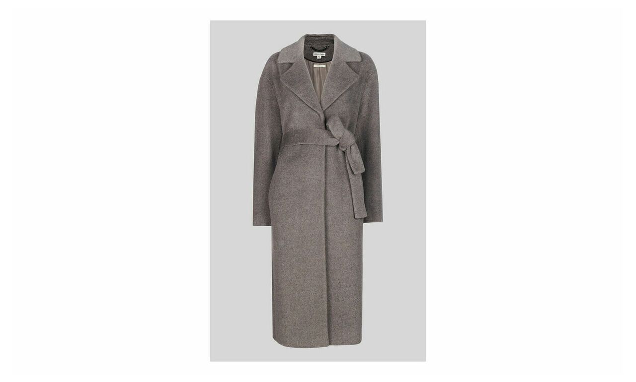 Darcey Drawn Belted Wrap Coat