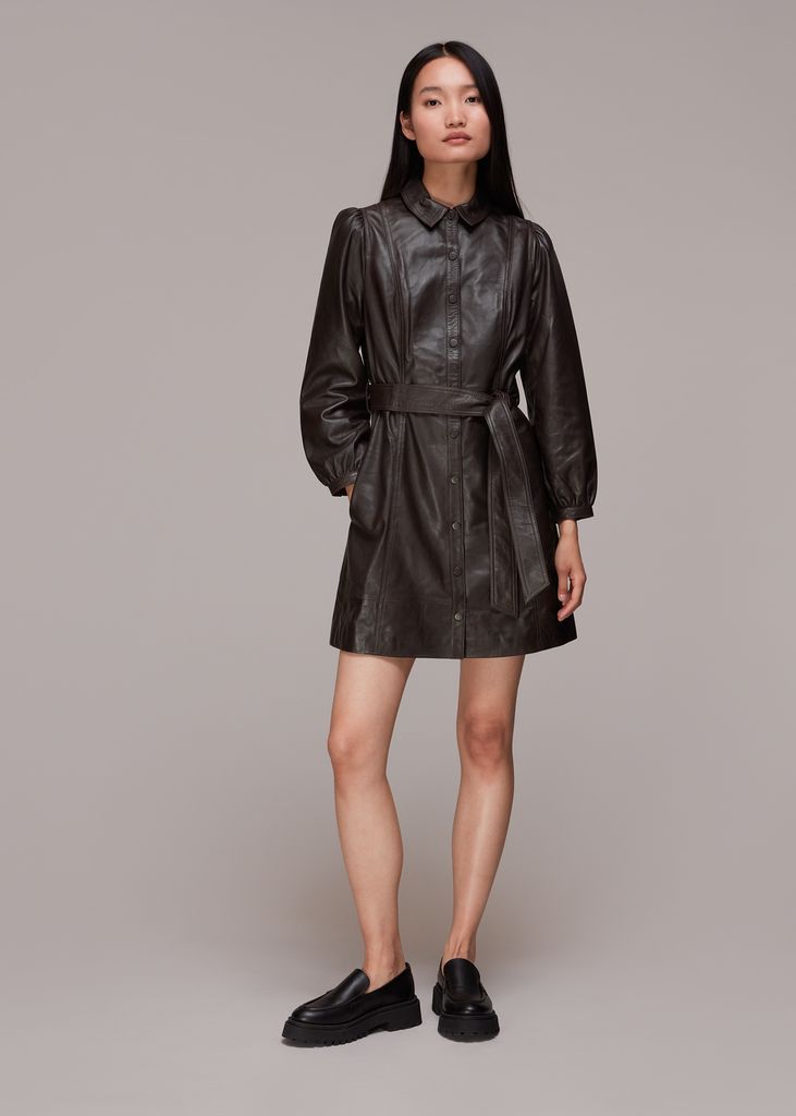 Women's Phoebe Short Leather Dress