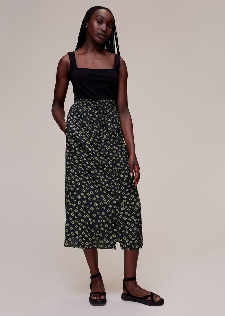 Women's Abstract Gem Print Skirt