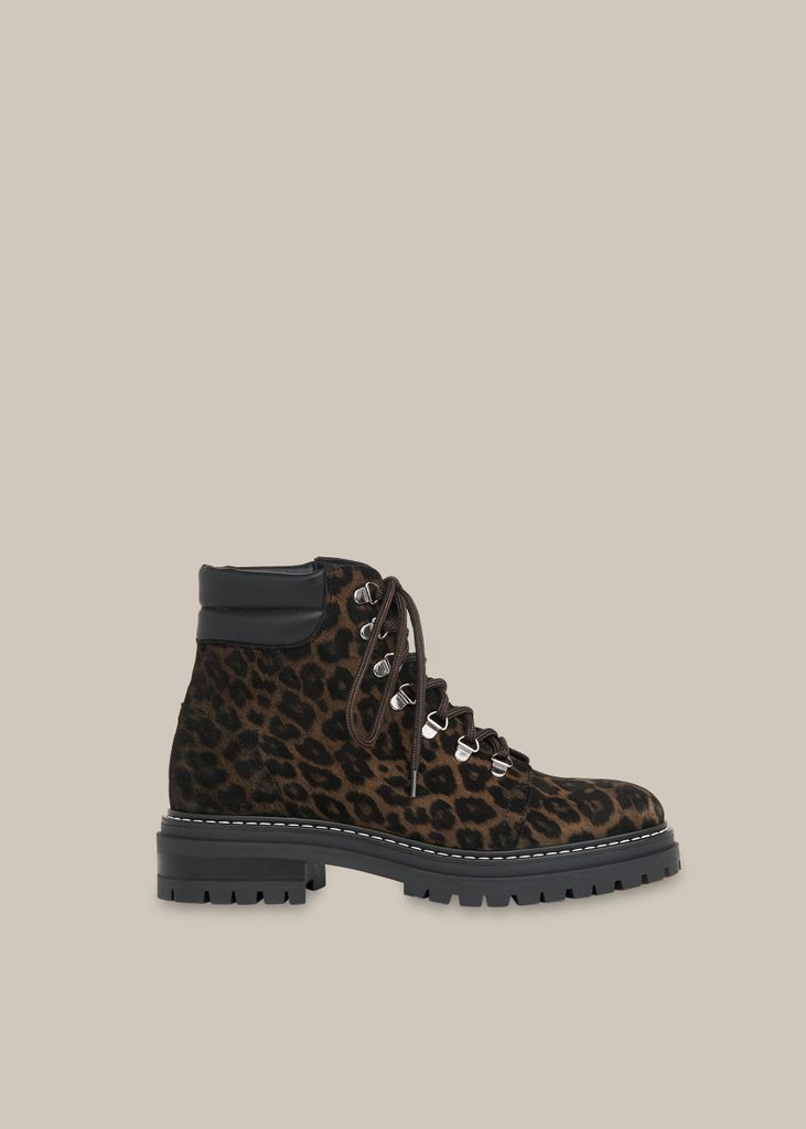 Women's Amber Leopard Lace Up Boot