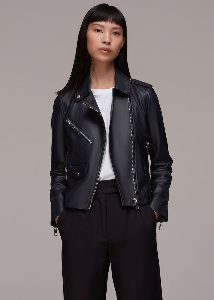 Women's Agnes Pocket Leather Jacket