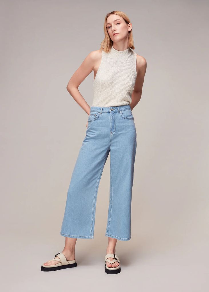 Women's Wide Leg Cropped Jean