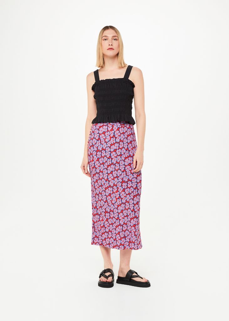 Women's Farfalle Print Bias Cut Skirt