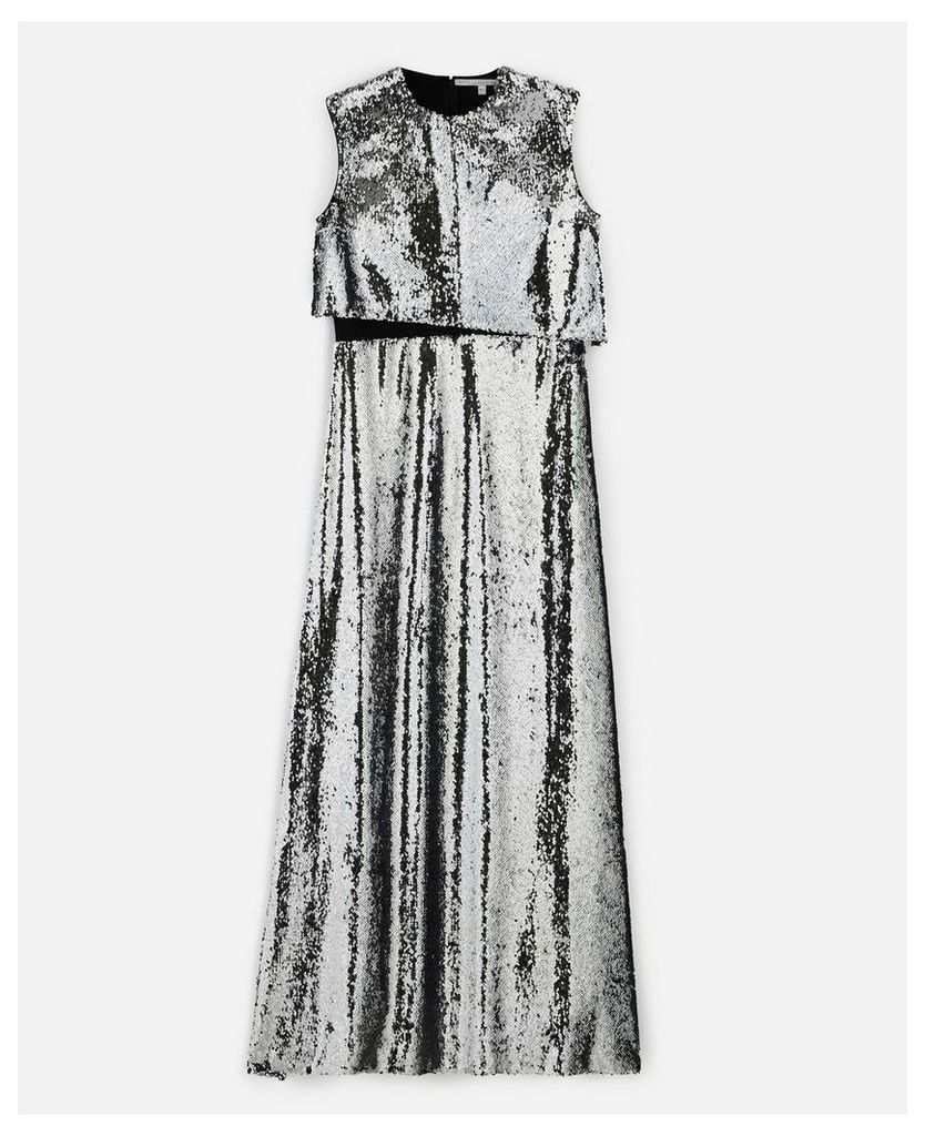 Stella McCartney GREY Merredin Sequin Dress, Women's, Size 8