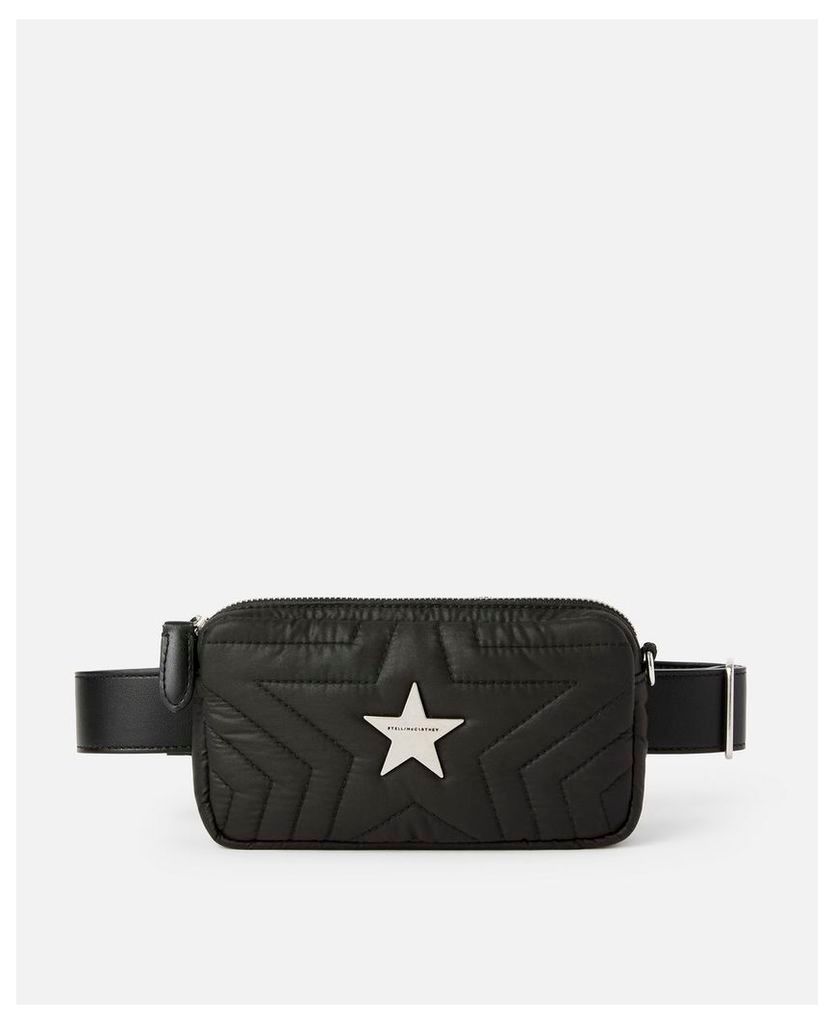 Stella McCartney Black ECONYL® Stella Star Belt Bag, Women's, Size OneSize