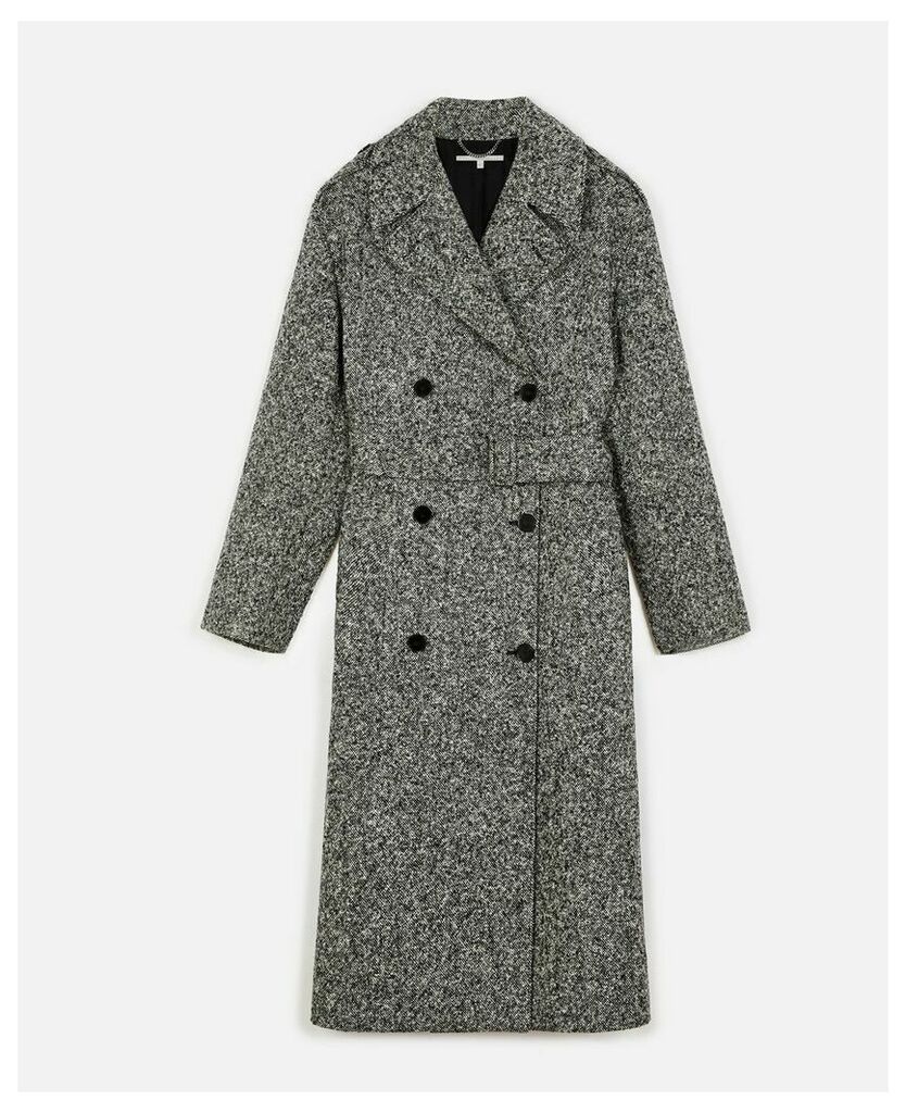 Stella McCartney Black Double-breasted coat, Women's, Size 12