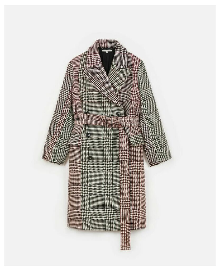 Stella McCartney Multi-Colour Check coat, Women's, Size 14