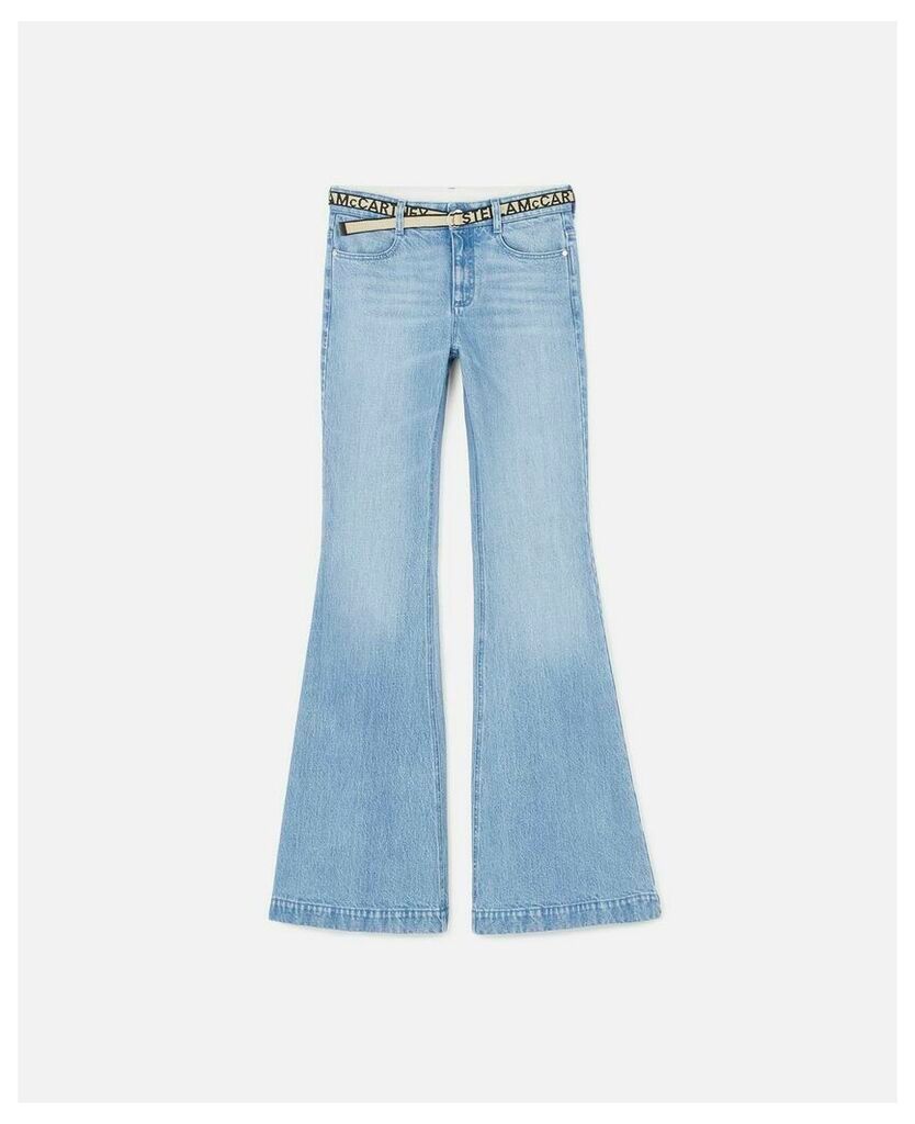 Blue Flared Jeans, Women's, Size 29