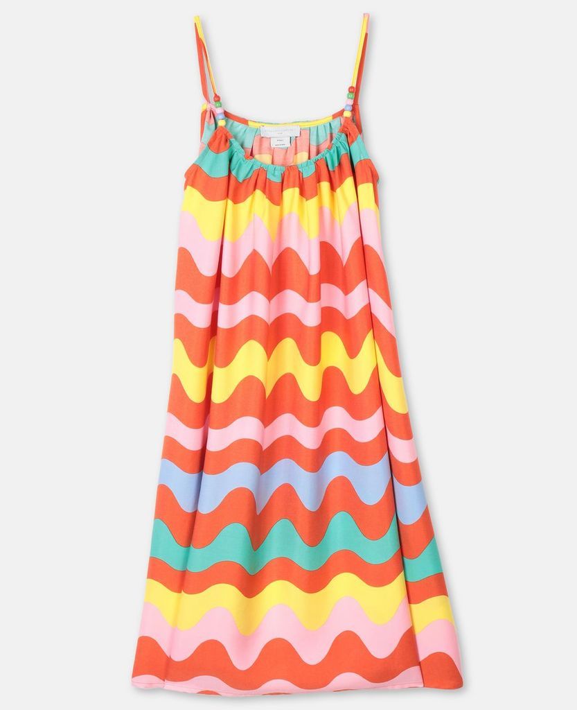 Multicolour Swiggle Viscose Dress, Women's, Size 4