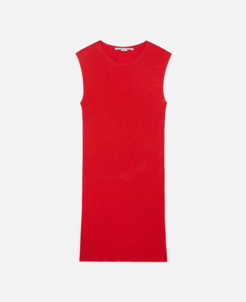 Sleeveless Mini Dress, Woman, Red, Size: 40