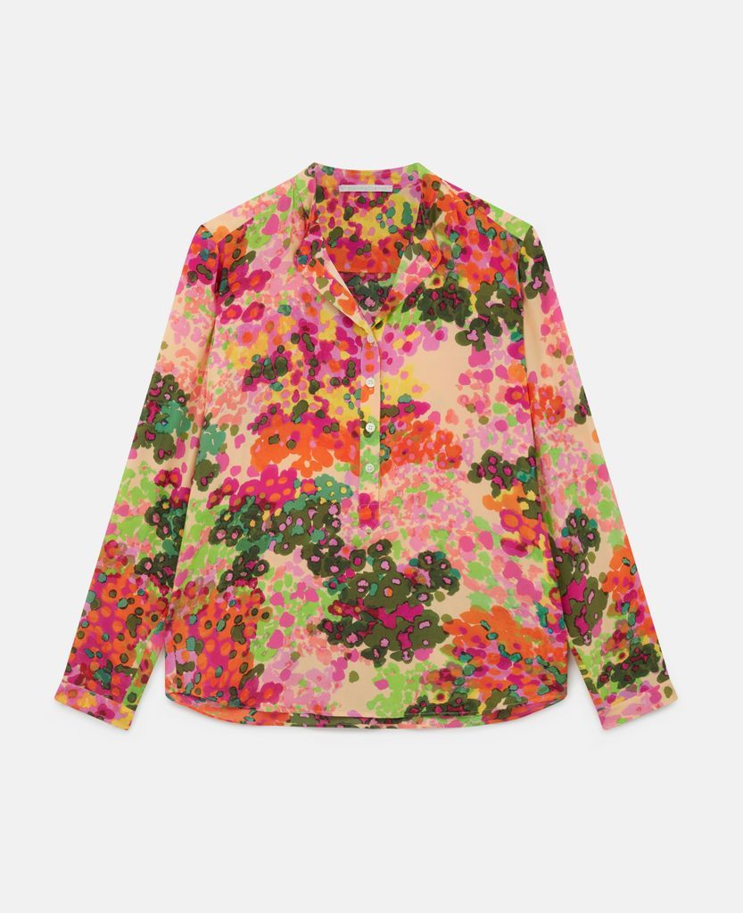Eva Silk Shirt, Woman, Multicolor Pink, Size: 40