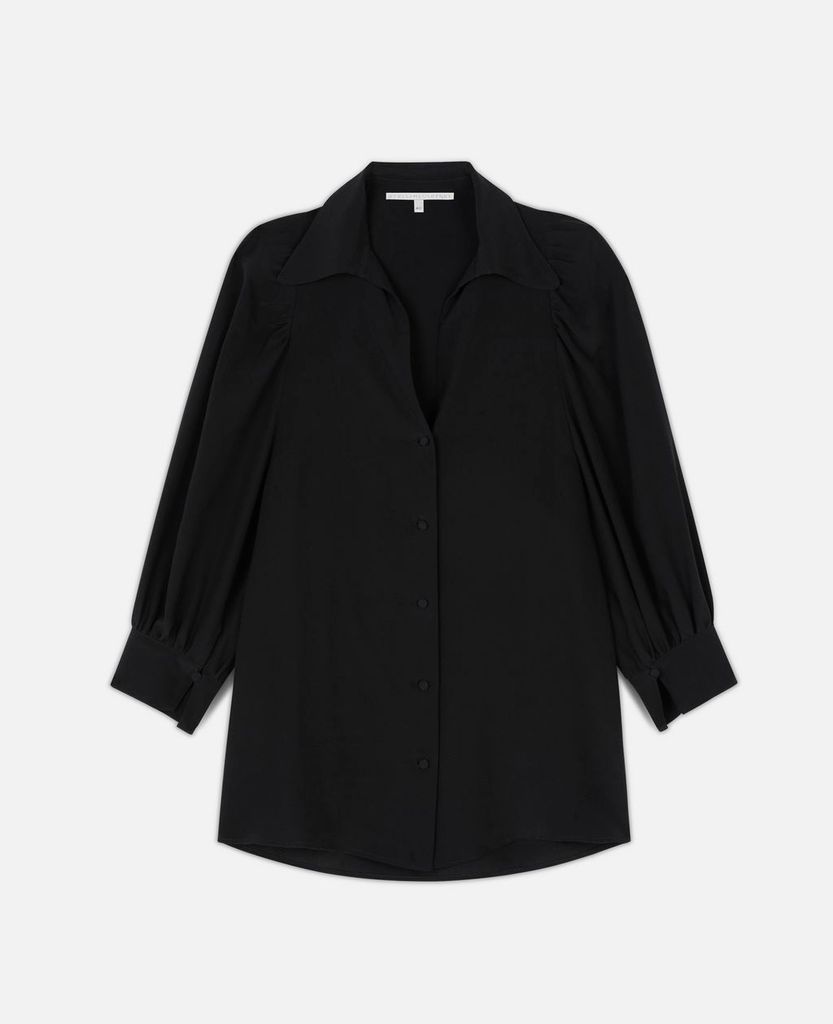 Black Reese Silk Shirt, Women's, Size 4