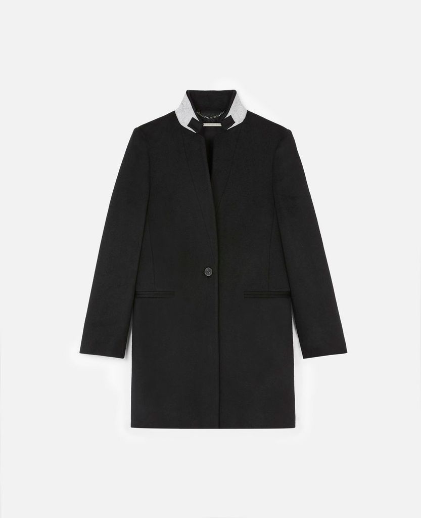 Black Bronwyn Tailored Coat, Women's, Size 6