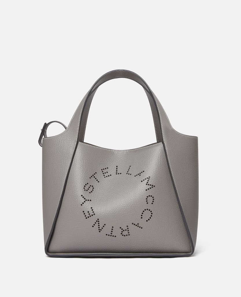 Stella Logo Grainy Alter Mat Crossbody Bag, Woman, Smoke