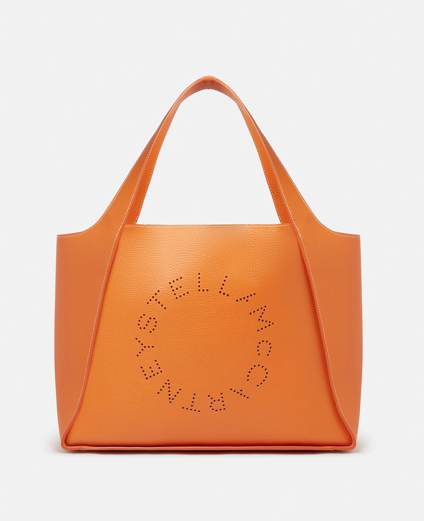 Stella Logo Grainy Alter Mat Tote Bag, Woman, Orange