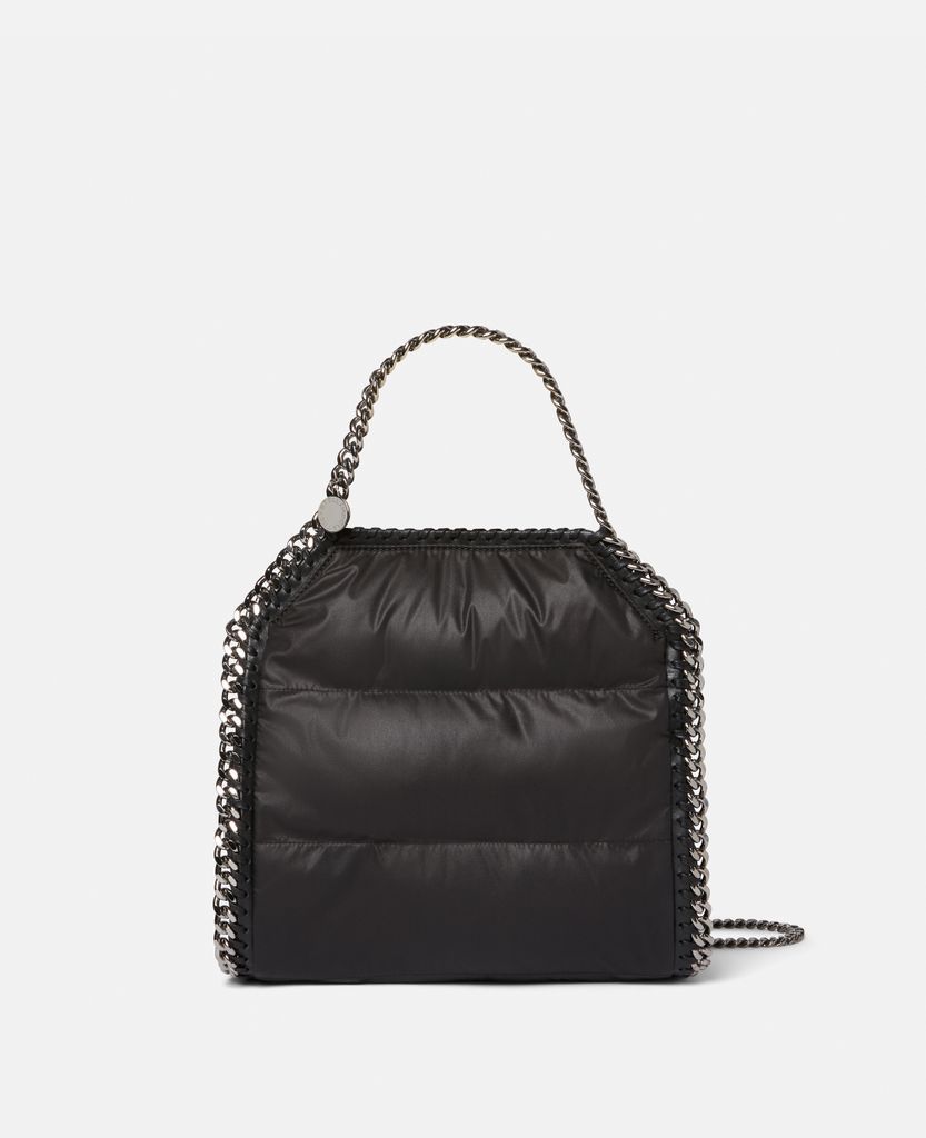 Falabella Quilted Eco Nylon Mini Tote Bag, Woman, Black