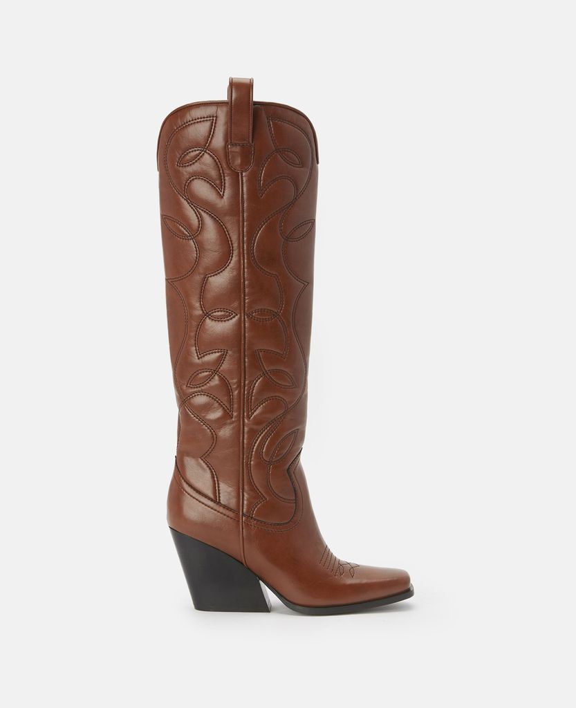 Cowboy Boots, Woman, Brandy, Size: 39h