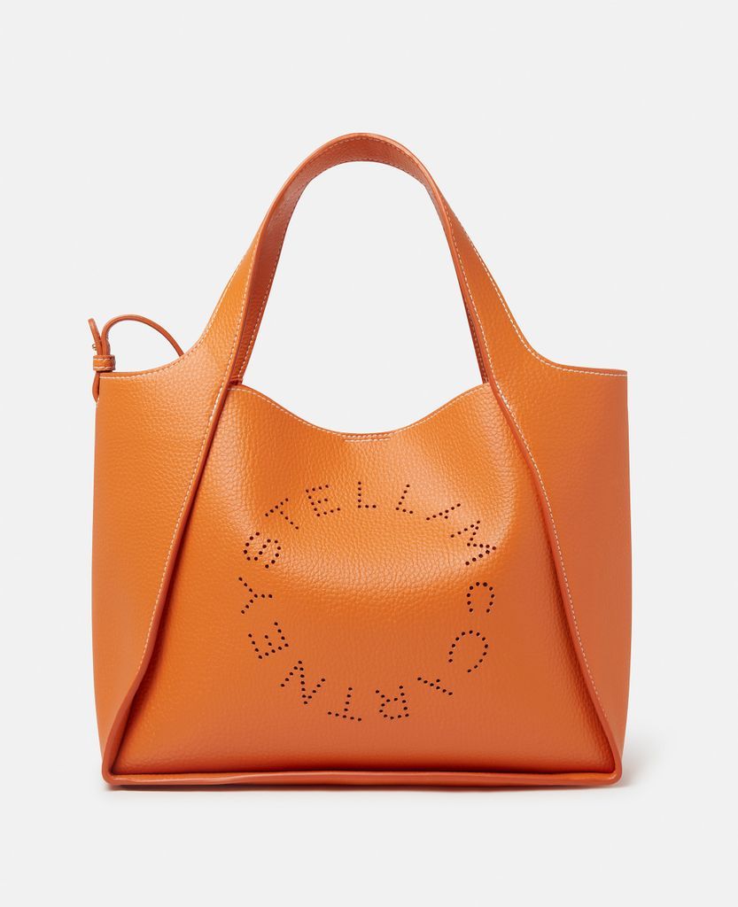 Stella Logo Grainy Alter Mat Crossbody Bag, Woman, Orange