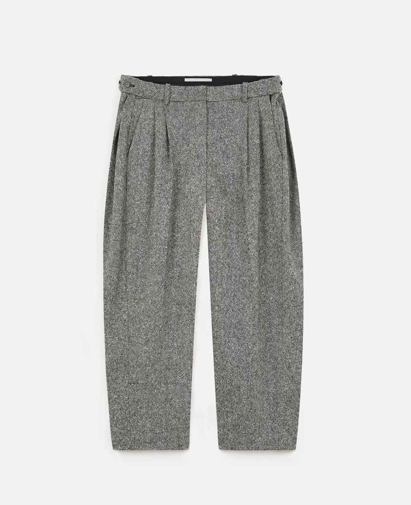 Dawson Wool Trousers, Woman, Grey Melange, Size: 44