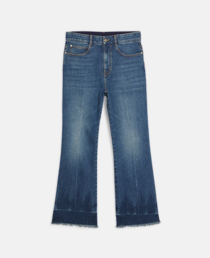Vintage Wash Kick-Flare Jeans, Woman, Vintage Dark, Size: 28