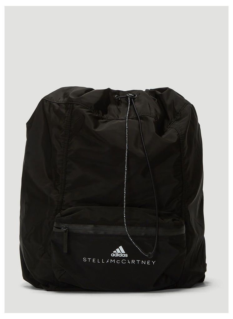 adidas by Stella McCartney Logo Print Backpack in Black size One Size