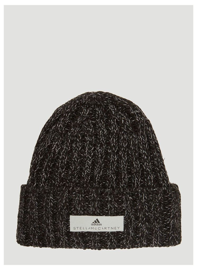 Adidas By Stella McCartney Cable Knit Beanie in Black size One Size