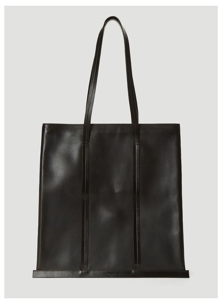 Building Block Large Line Tote Bag in Black size One Size