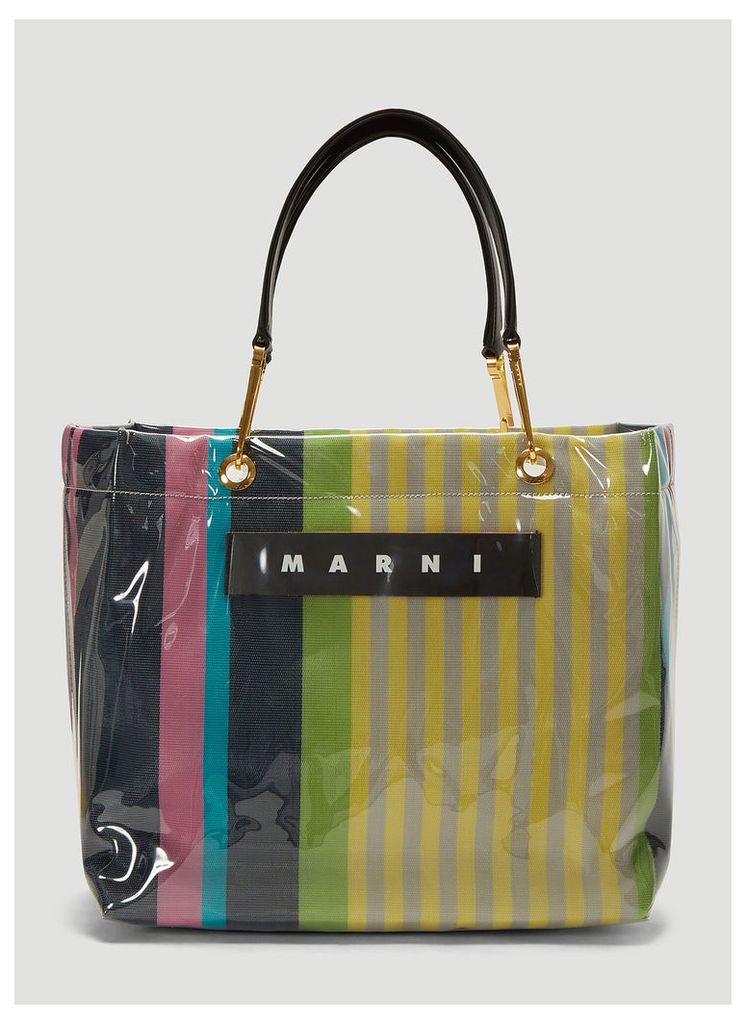 Marni Glossy Grip Medium Tote Bag in Yellow size One Size