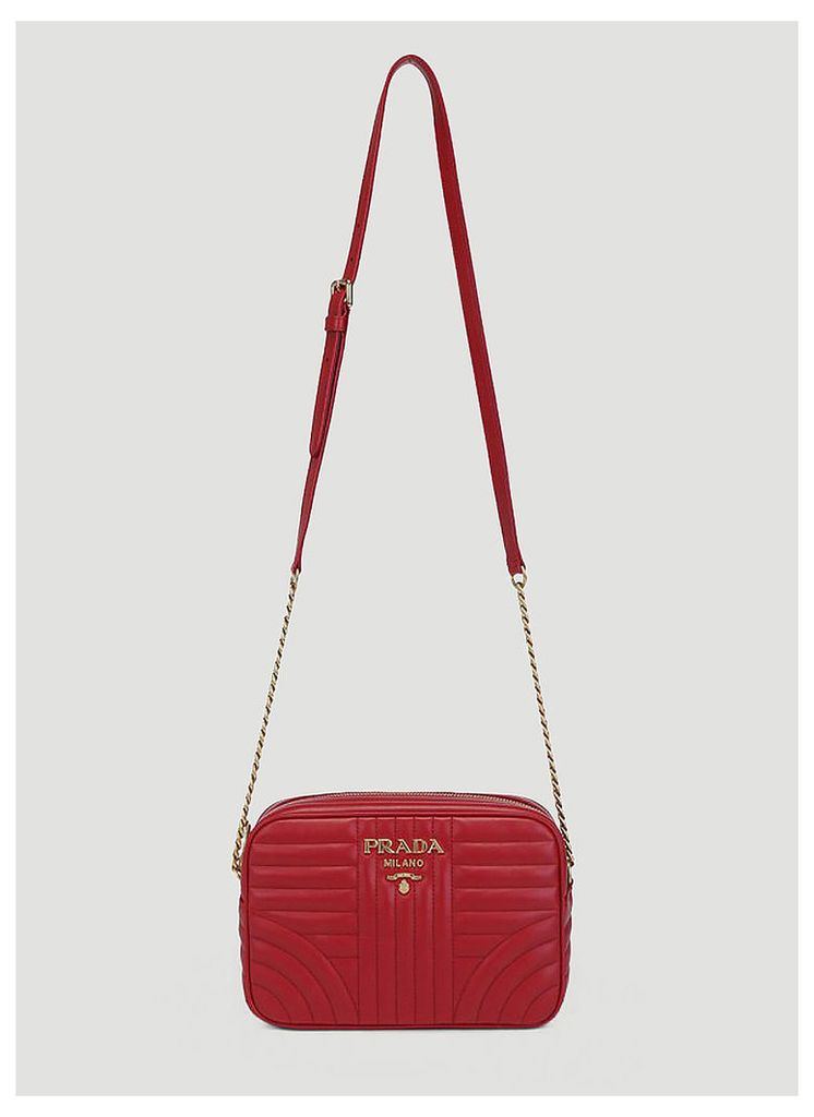 Prada Fire Bandoliera Shoulder Bag in Red size One Size