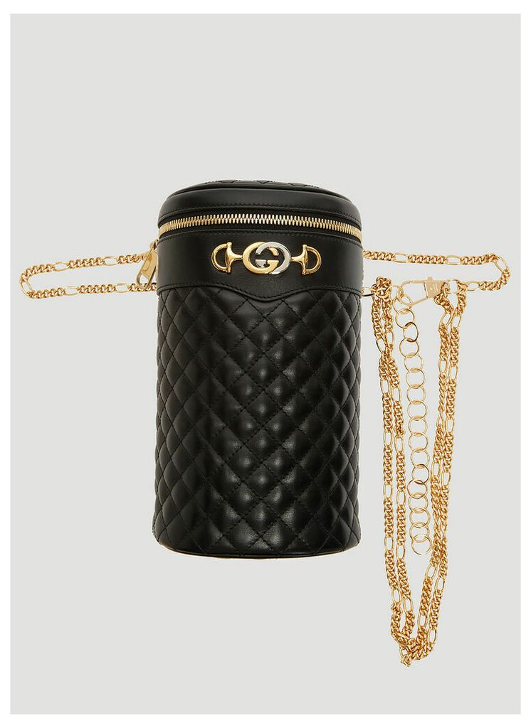 Gucci Quilted Leather Belt Bag in Black size M