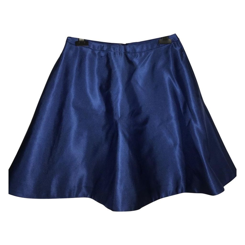Blue Synthetic Skirt