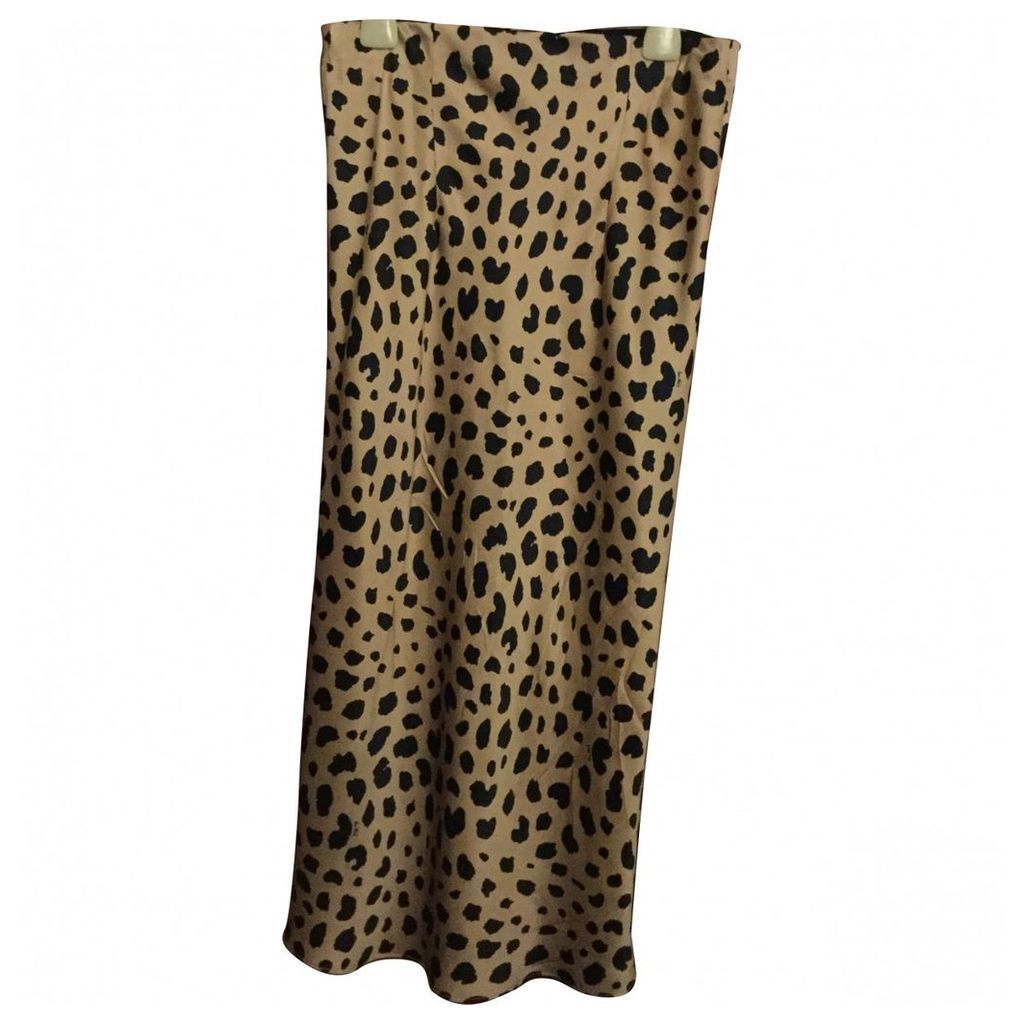 Naomi silk mid-length skirt