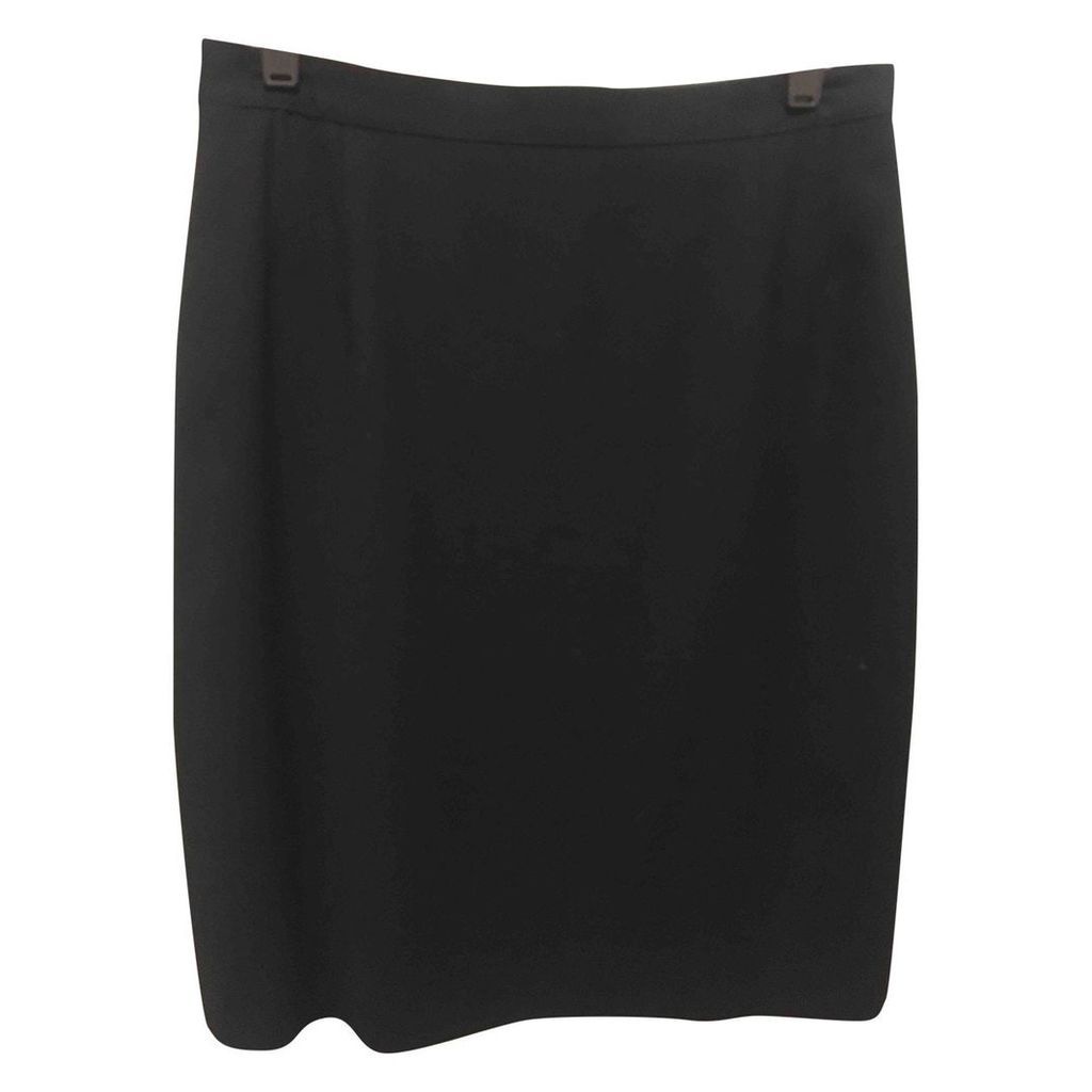 Wool mid-length skirt