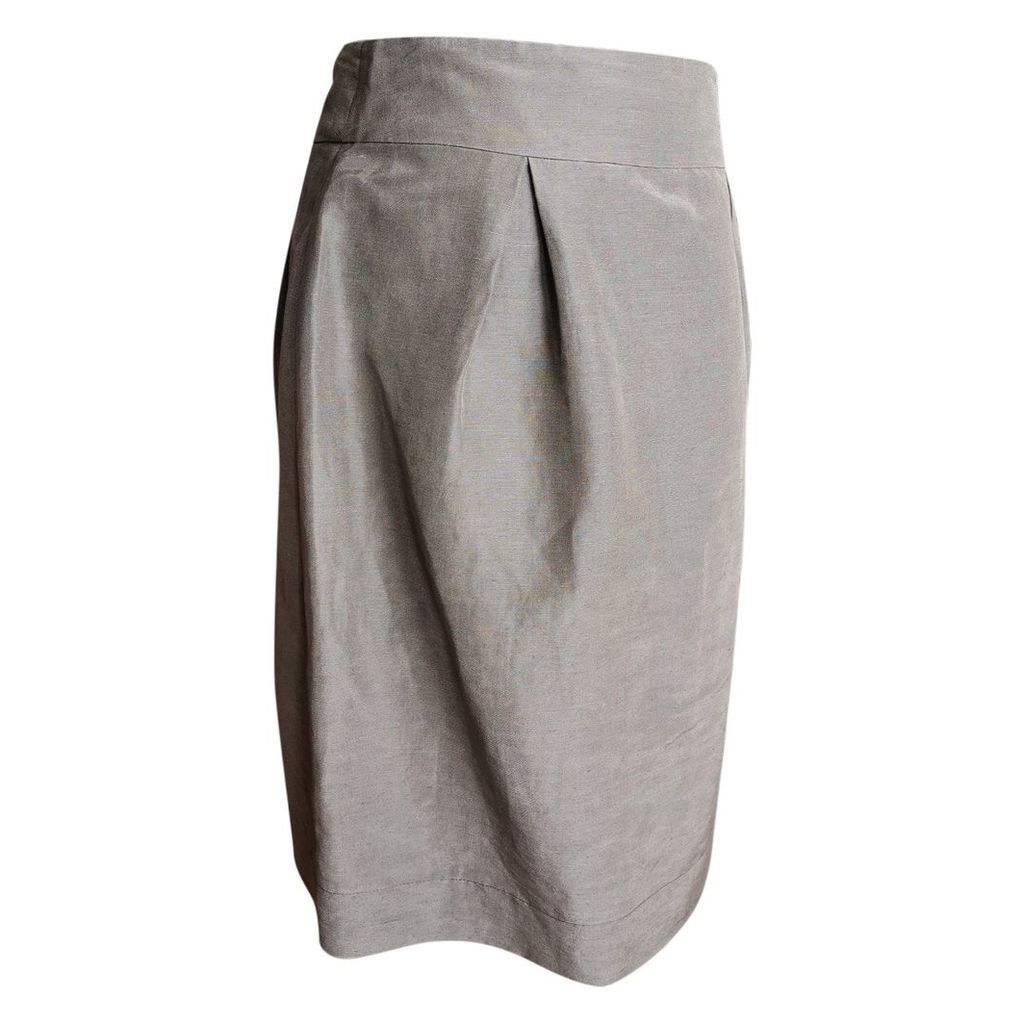 Linen skirt suit