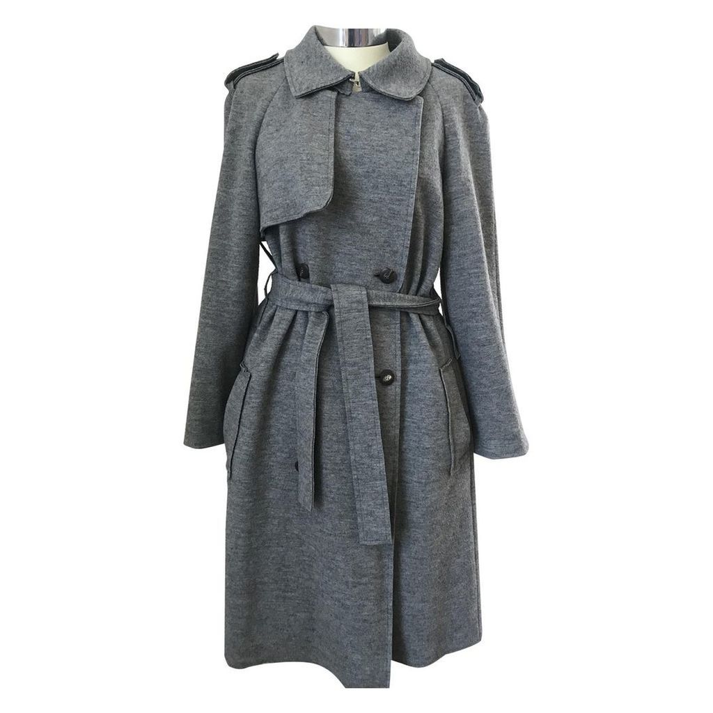 Wool trench coat