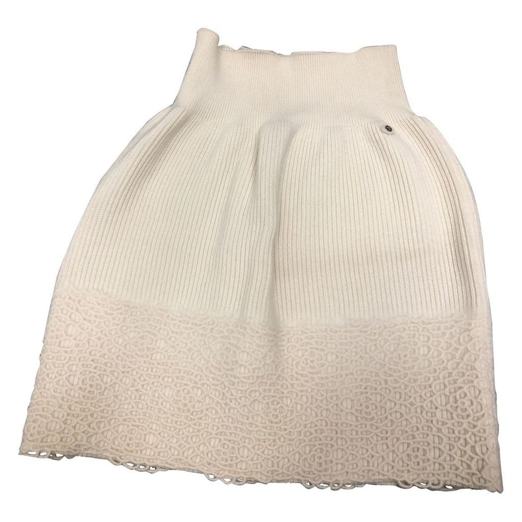 Cashmere mid-length skirt