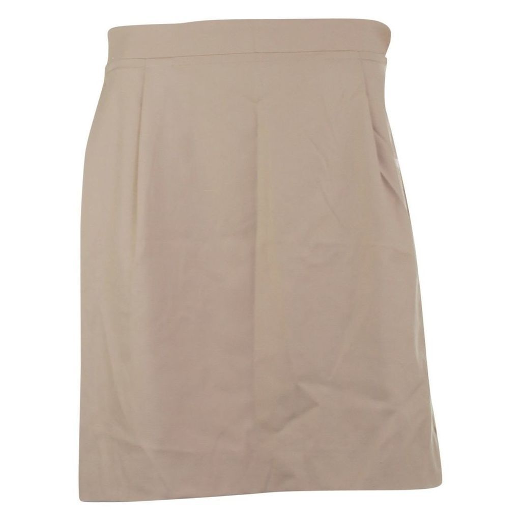 Wool mid-length skirt