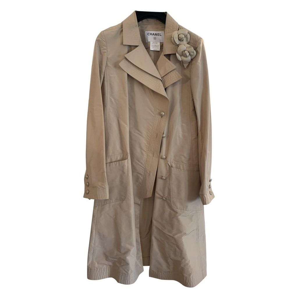Silk trench coat