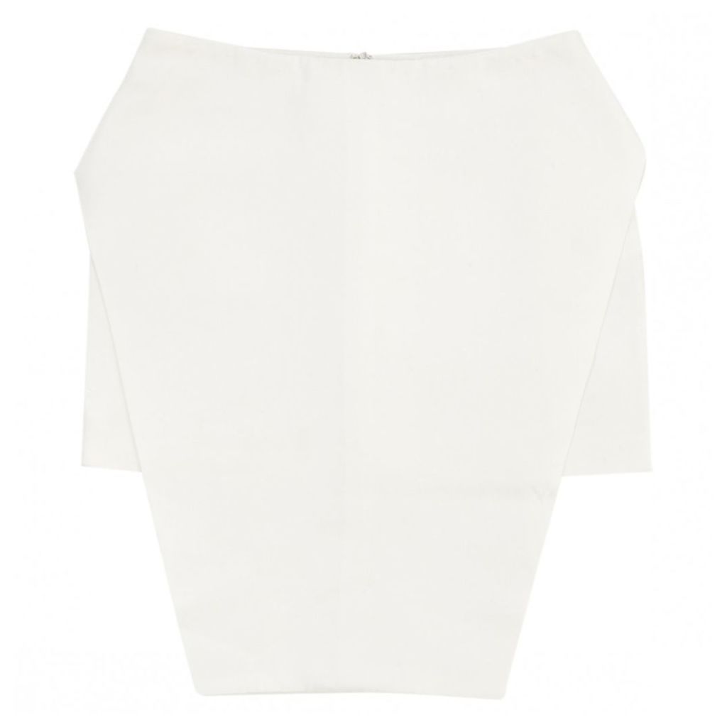 White Silk Skirt