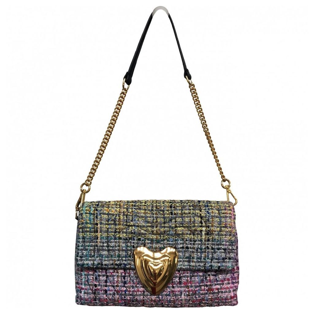 Heart bag tweed handbag
