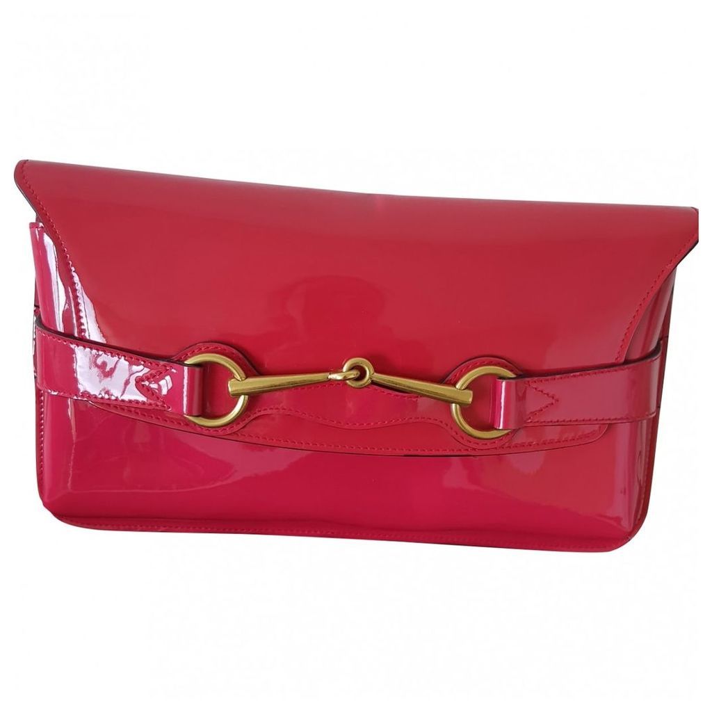 Emily patent leather clutch bag