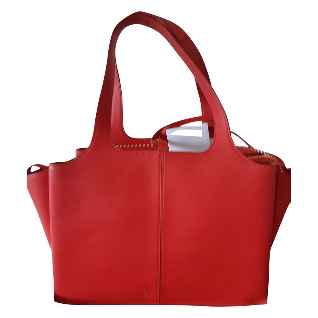 Tri-Fold leather handbag