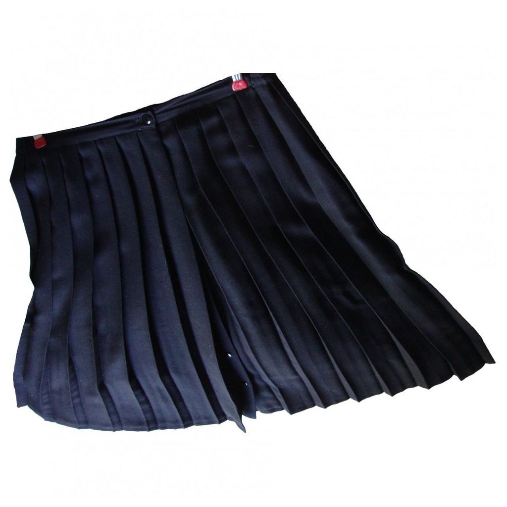 Wool mid-length skirt