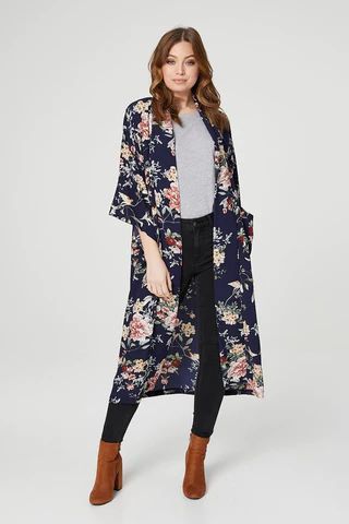 Floral Longline Kimono