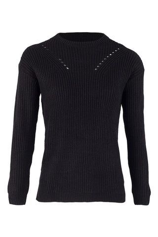 Tie Side Knitted Pullover