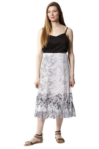 Pebble Print Midi Skirt