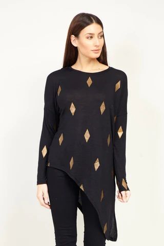 Diamond Asymmetric Sweater