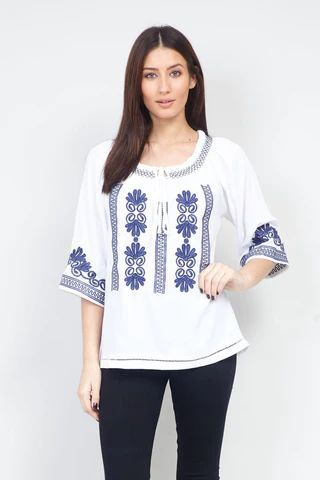 Embroidered Blouse Top