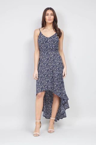 Ditsy Floral High Low Dress