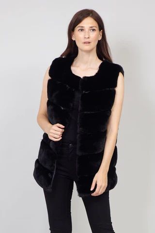 Faux Fur Tiered Gilet